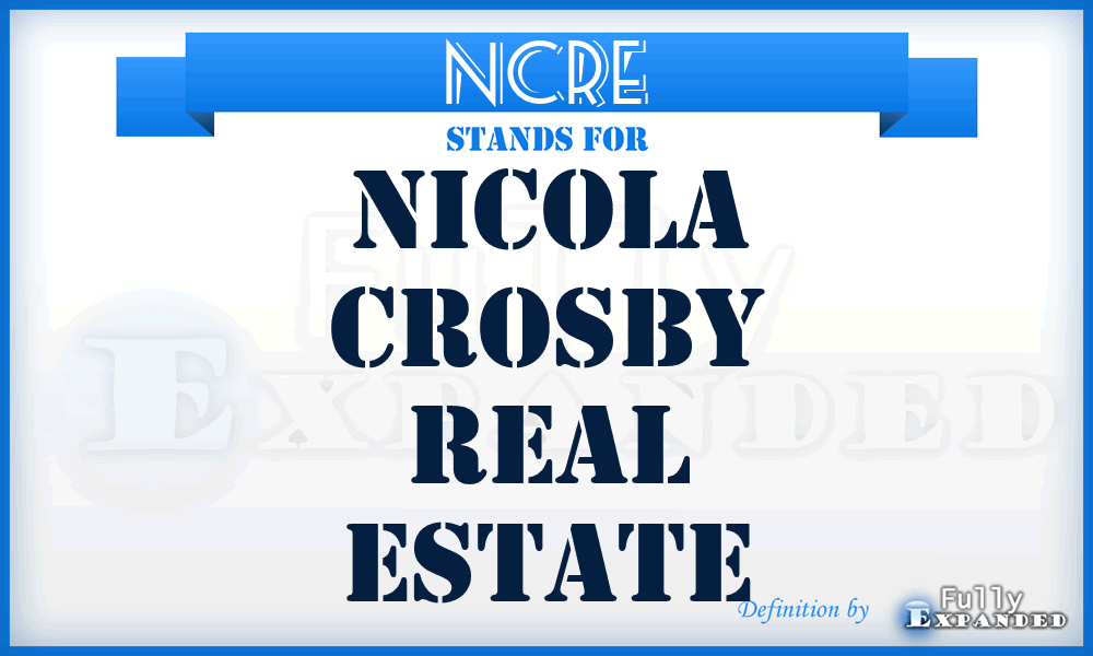 NCRE - Nicola Crosby Real Estate