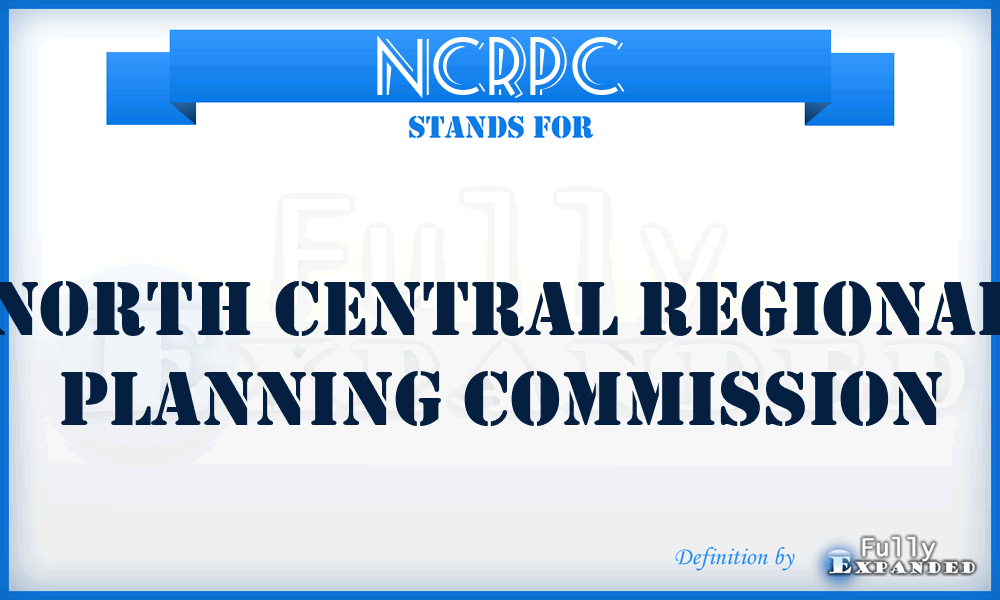 NCRPC - North Central Regional Planning Commission