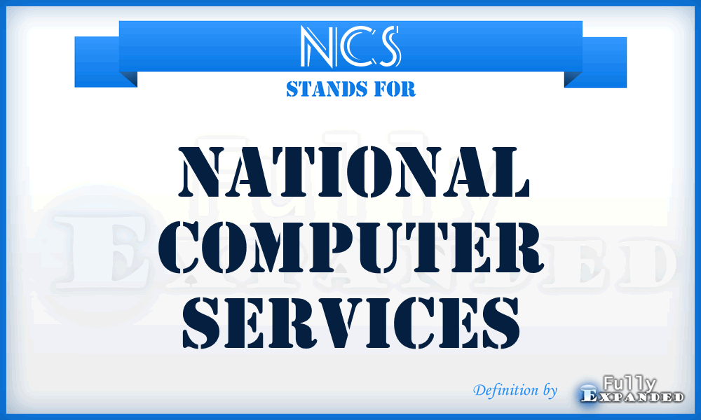 NCS - National Computer Services