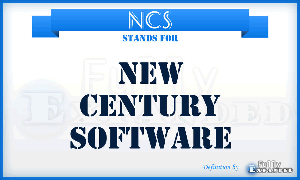 NCS - New Century Software