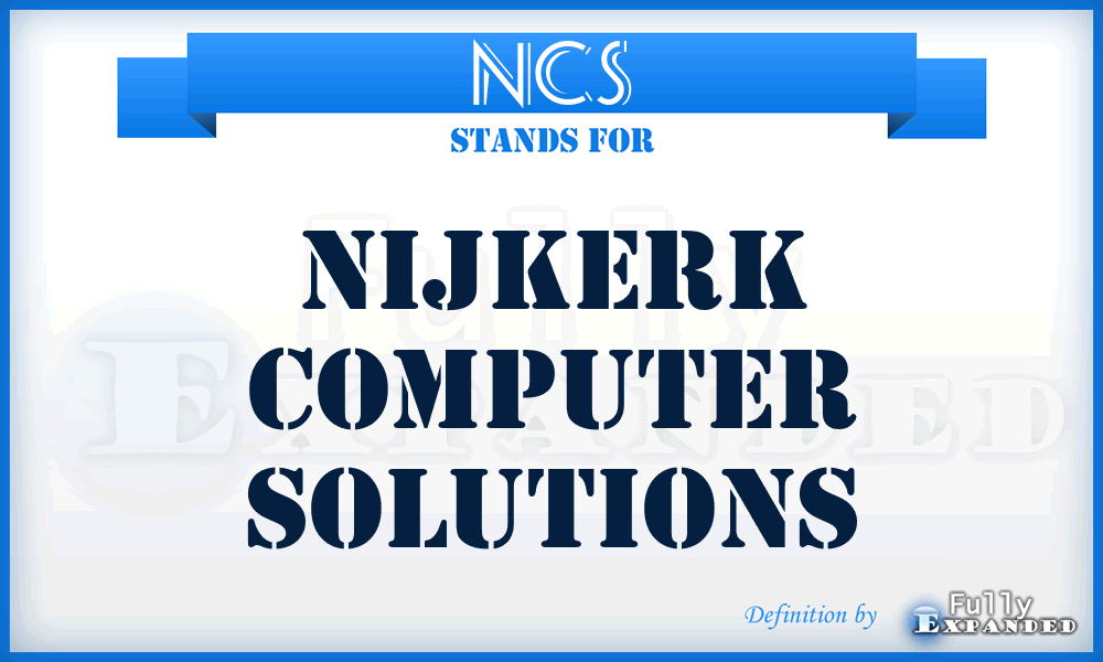 NCS - Nijkerk Computer Solutions
