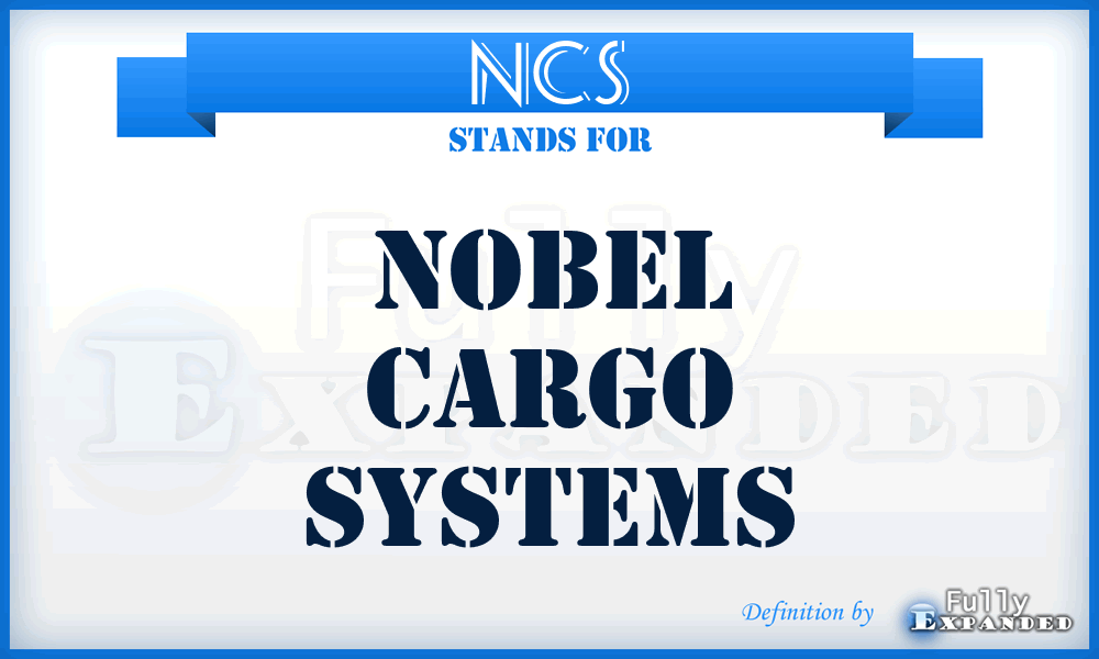 NCS - Nobel Cargo Systems