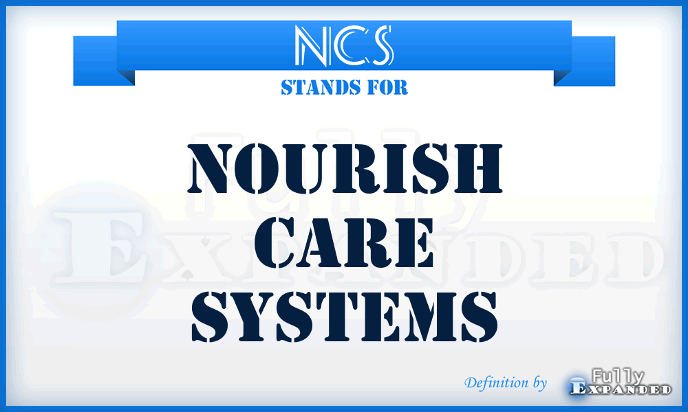 NCS - Nourish Care Systems