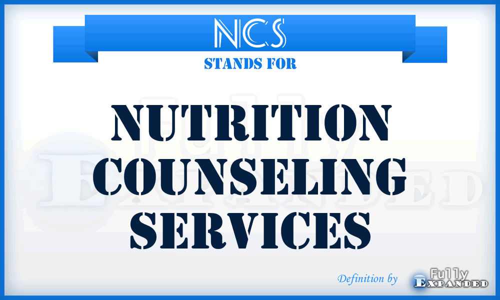 NCS - Nutrition Counseling Services