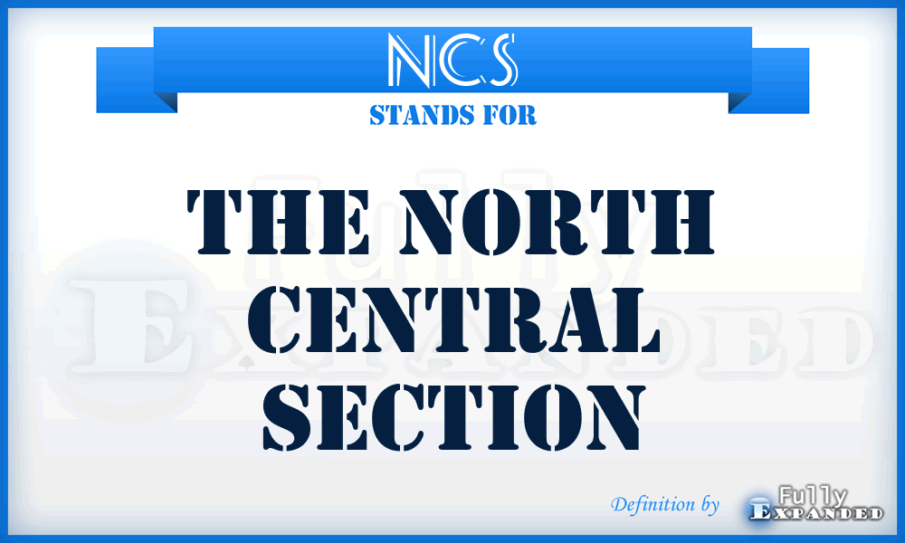 NCS - The North Central Section