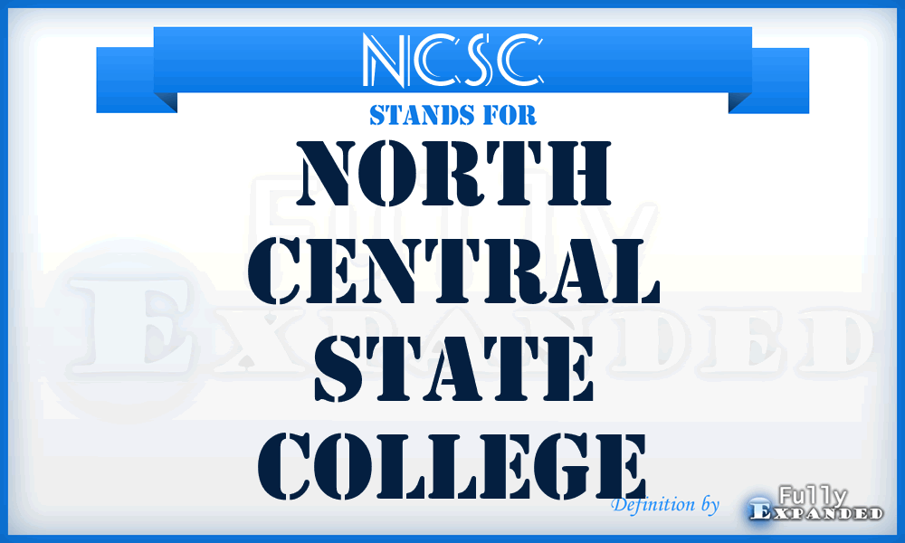 NCSC - North Central State College