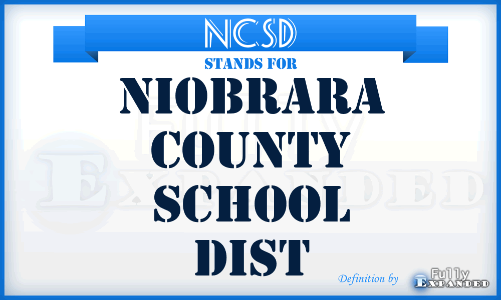 NCSD - Niobrara County School Dist