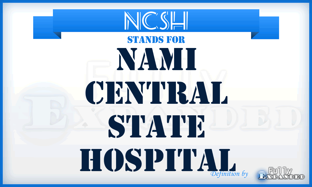 NCSH - Nami Central State Hospital