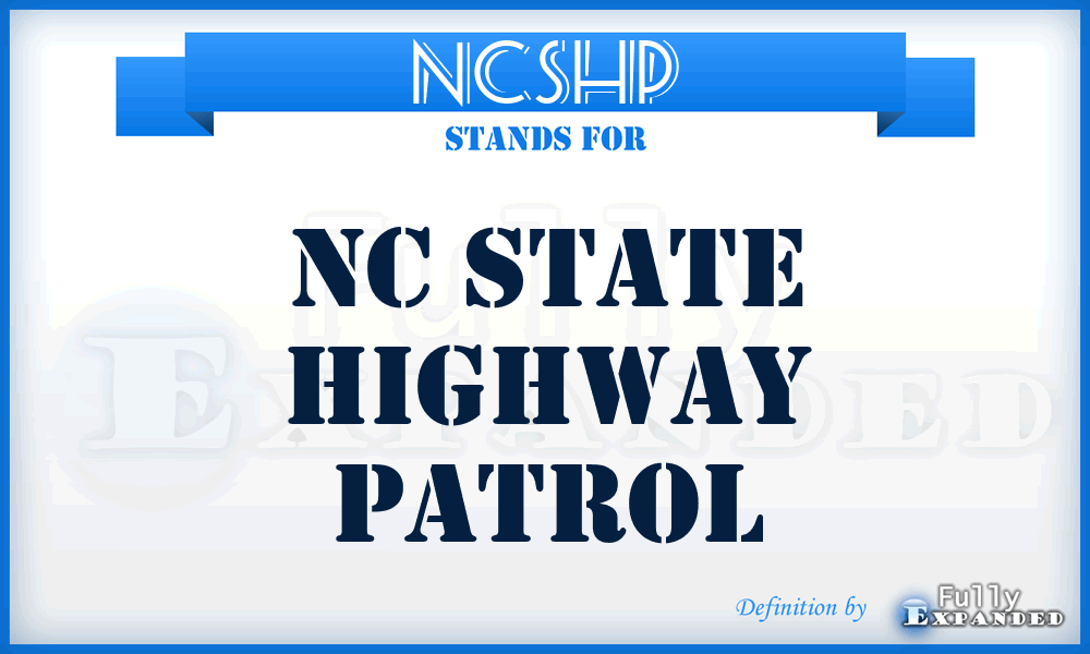 NCSHP - NC State Highway Patrol