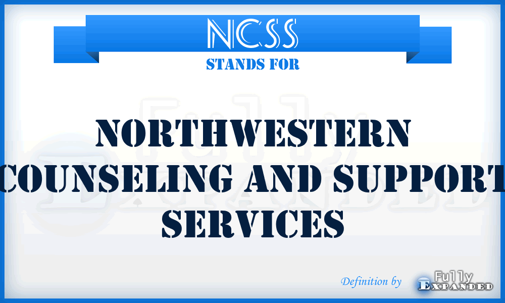 NCSS - Northwestern Counseling and Support Services