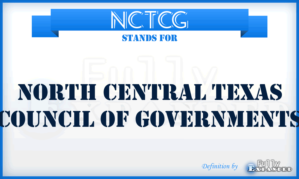 NCTCG - North Central Texas Council of Governments