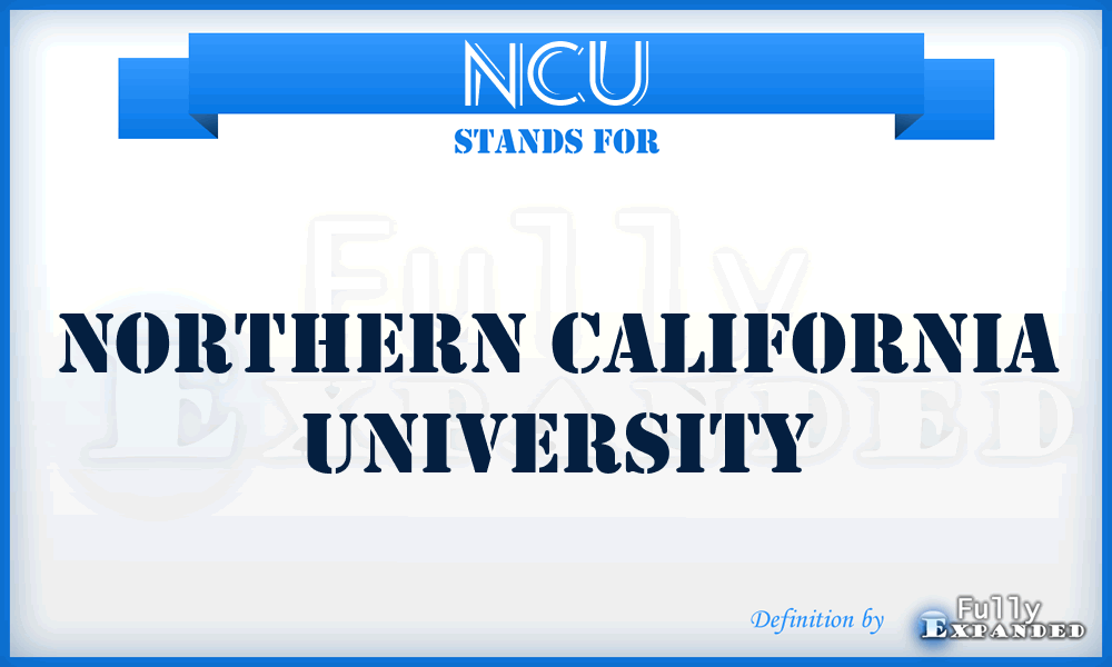 NCU - Northern California University