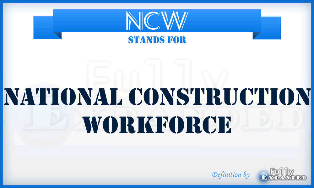 NCW - National Construction Workforce