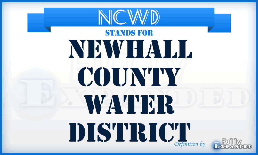 NCWD - Newhall County Water District