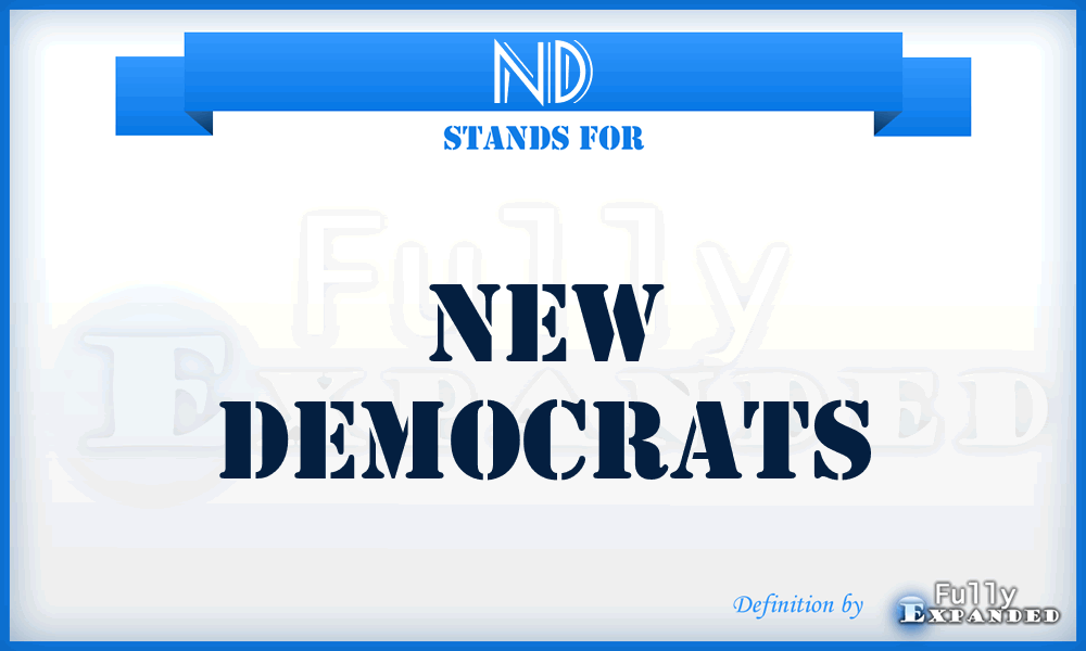ND - New Democrats