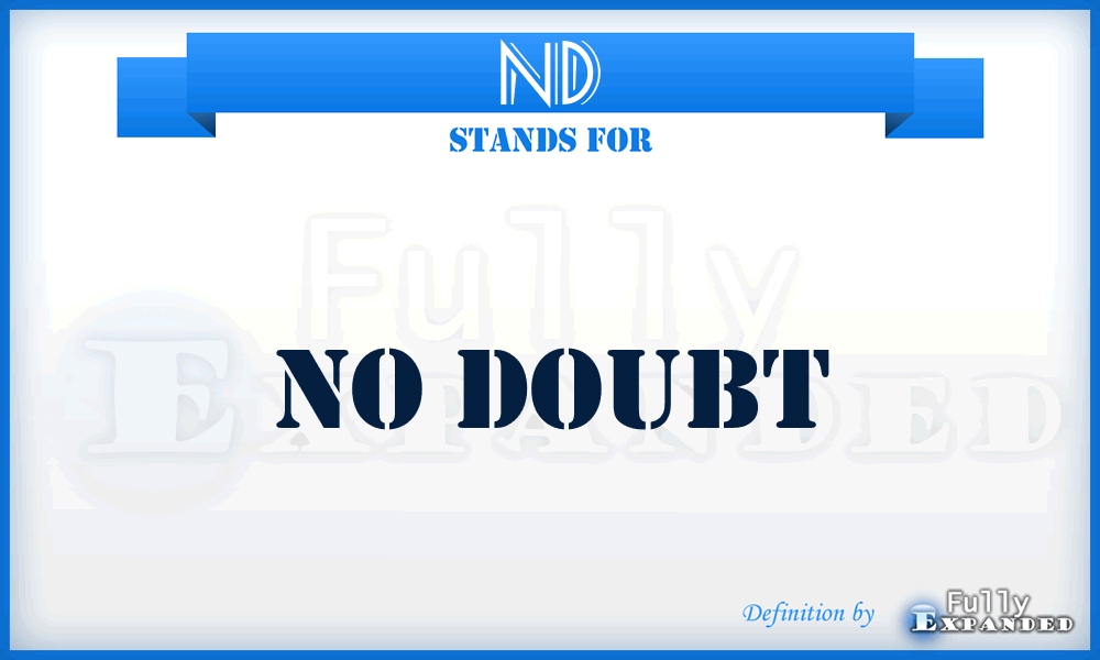 ND - No Doubt