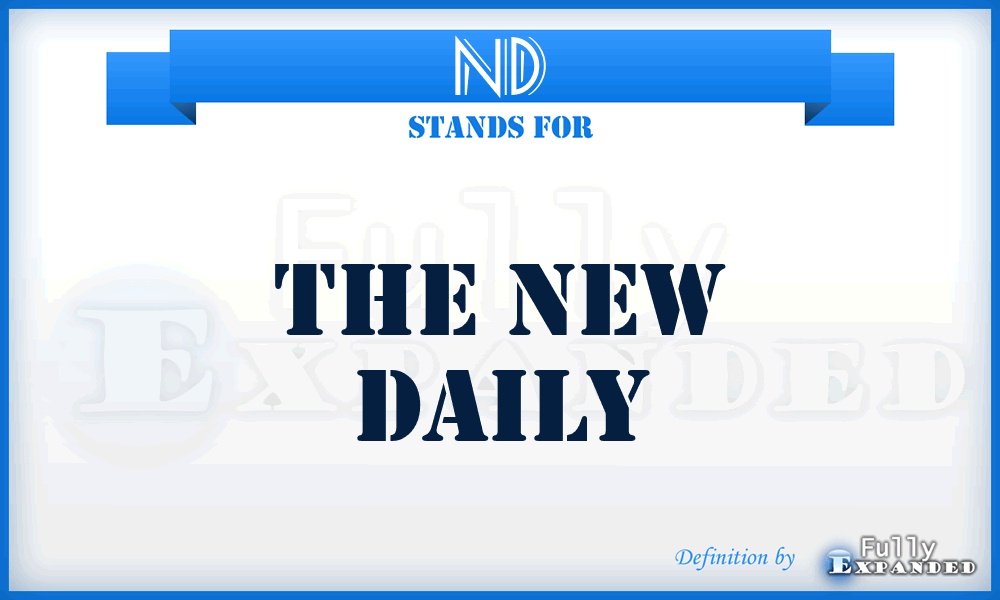 ND - The New Daily