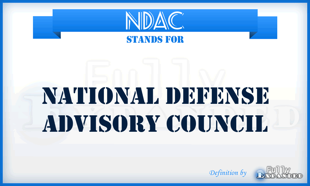 NDAC - National Defense Advisory Council