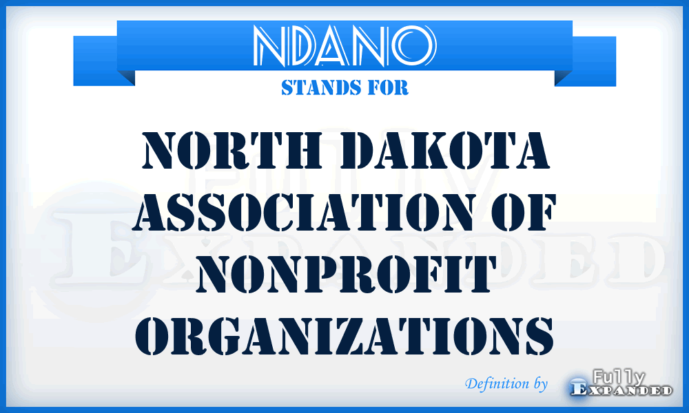 NDANO - North Dakota Association of Nonprofit Organizations