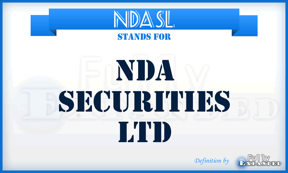 NDASL - NDA Securities Ltd