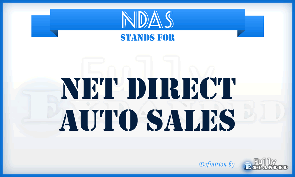 NDAS - Net Direct Auto Sales