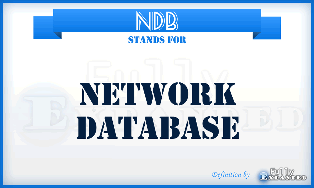 NDB - Network DataBase