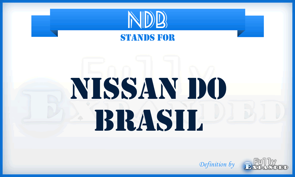 NDB - Nissan Do Brasil