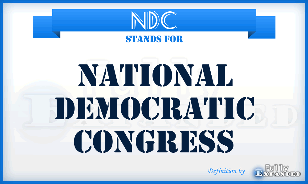 NDC - National Democratic Congress