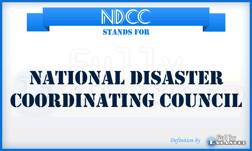 NDCC - National Disaster Coordinating Council