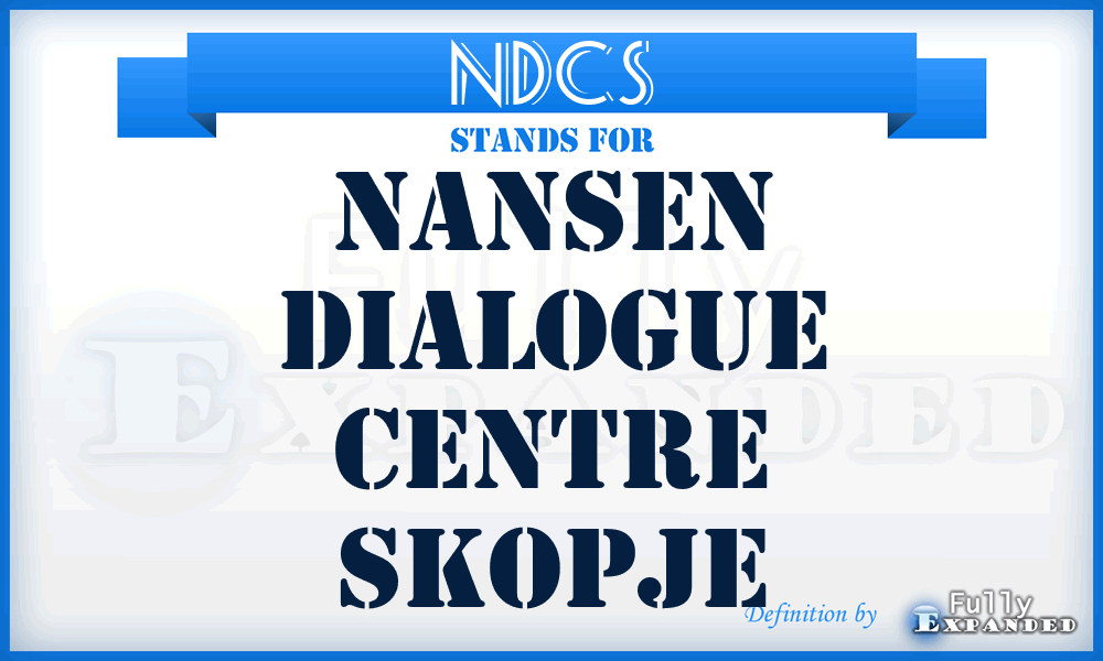 NDCS - Nansen Dialogue Centre Skopje