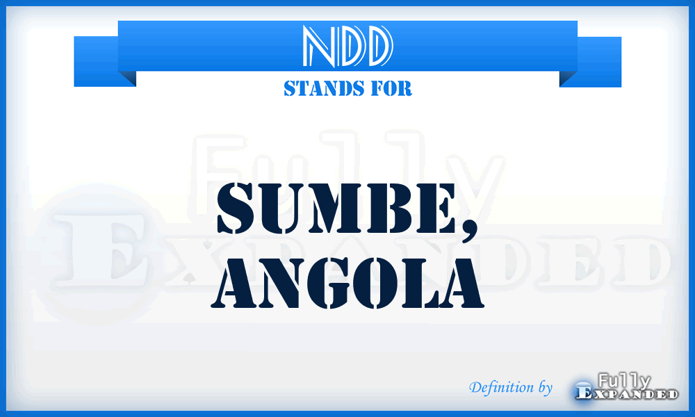 NDD - Sumbe, Angola
