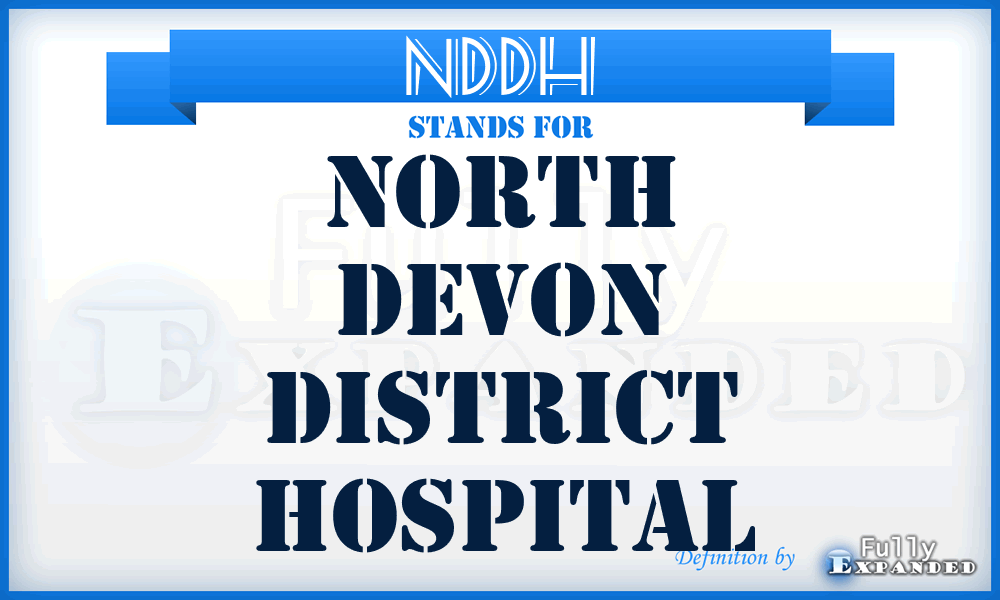 NDDH - North Devon District Hospital