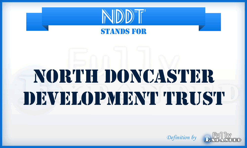 NDDT - North Doncaster Development Trust