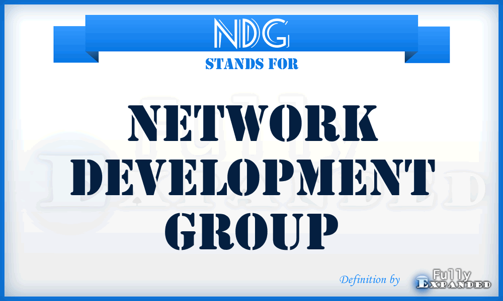 NDG - Network Development Group