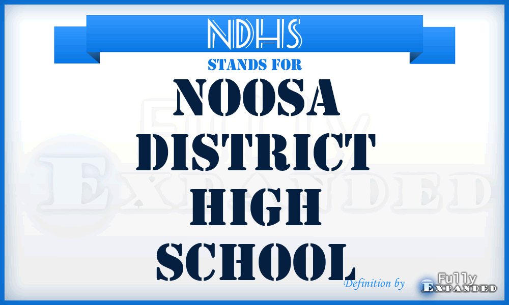 NDHS - Noosa District High School