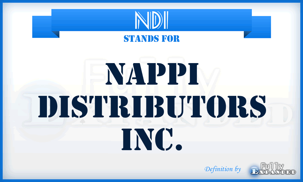 NDI - Nappi Distributors Inc.