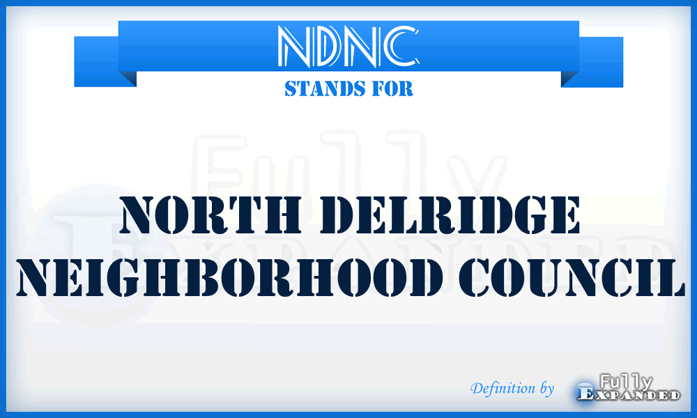 NDNC - North Delridge Neighborhood Council