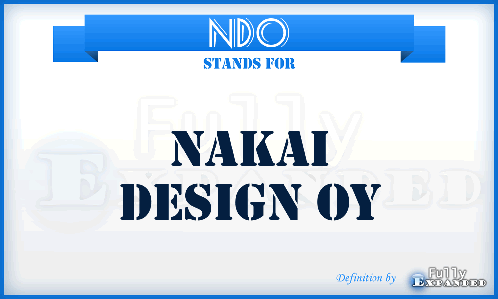 NDO - Nakai Design Oy