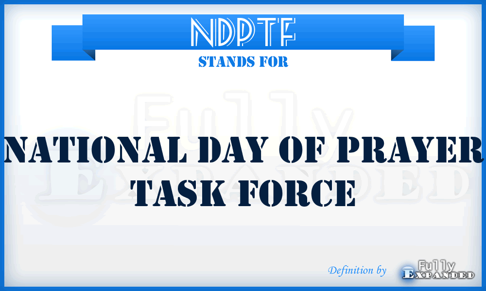 NDPTF - National Day of Prayer Task Force