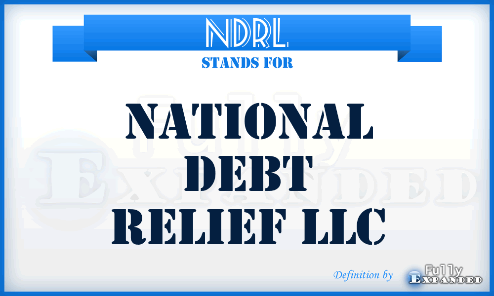 NDRL - National Debt Relief LLC