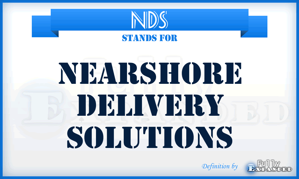 NDS - Nearshore Delivery Solutions