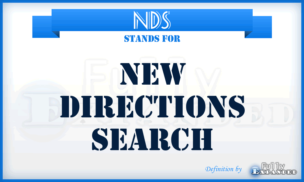 NDS - New Directions Search