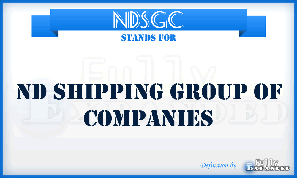 NDSGC - ND Shipping Group of Companies