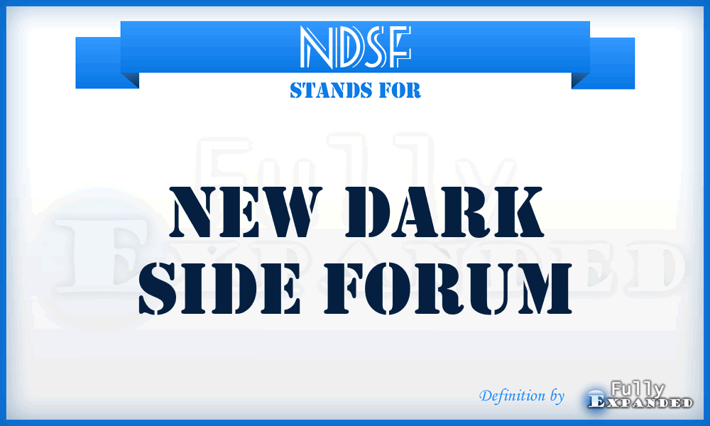 NDSF - New Dark Side Forum