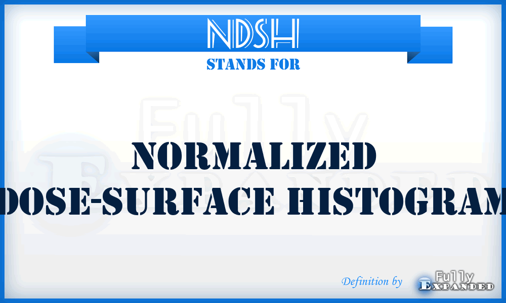 NDSH - Normalized Dose-Surface Histogram