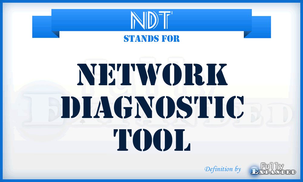 NDT - Network Diagnostic Tool