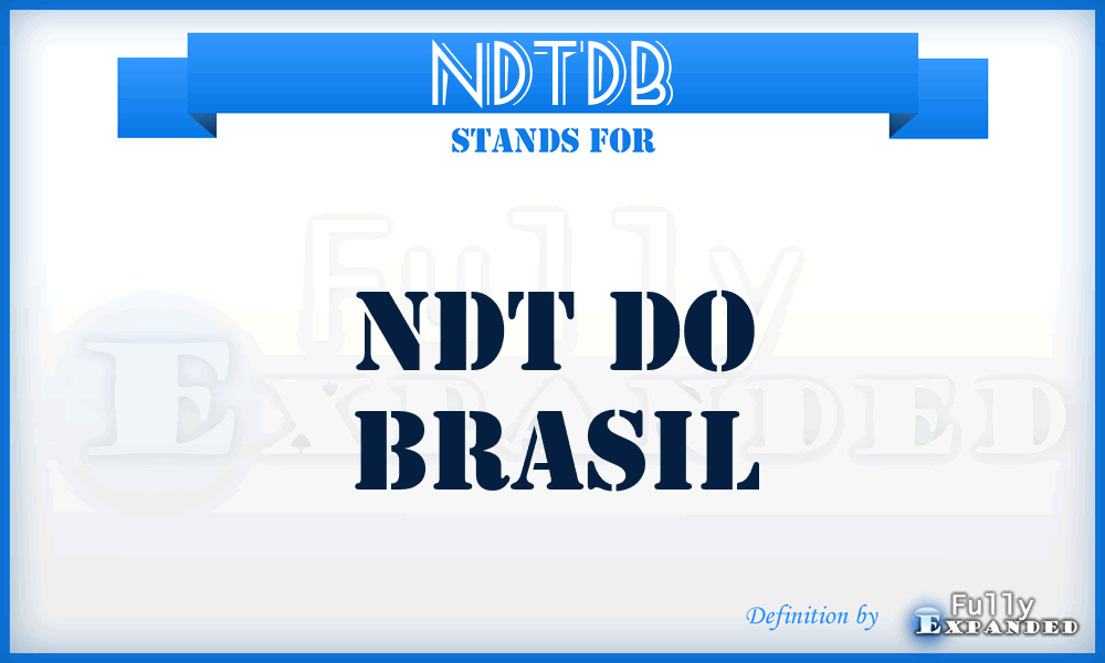 NDTDB - NDT Do Brasil