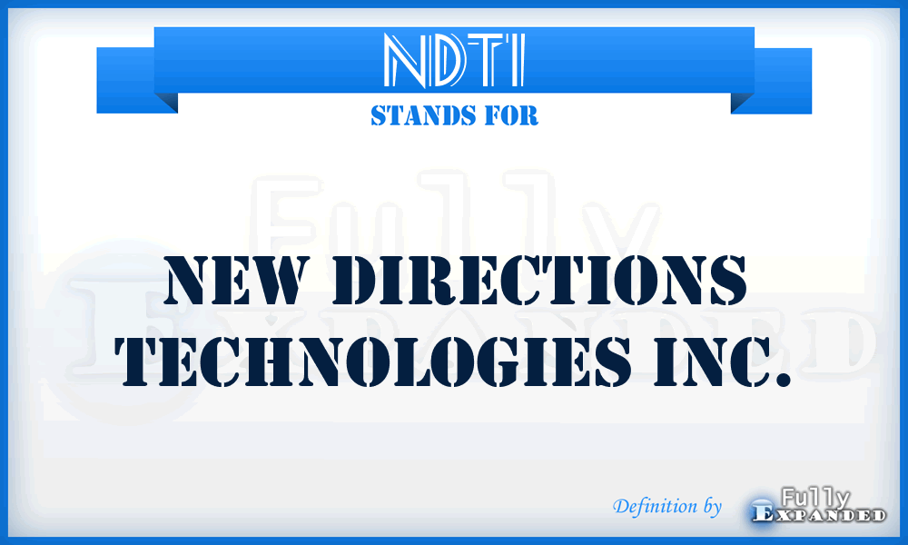 NDTI - New Directions Technologies Inc.
