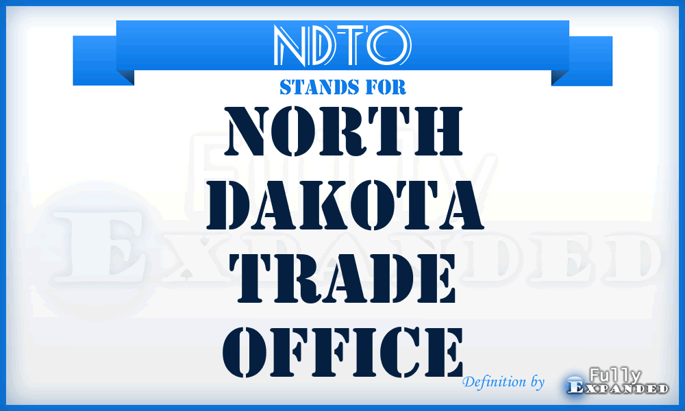 NDTO - North Dakota Trade Office
