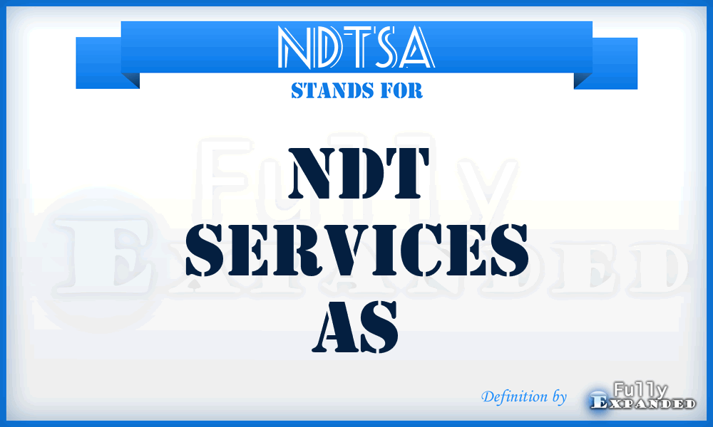 NDTSA - NDT Services As